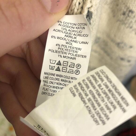 Lucky Brand Sweater Womens XS Soft Knit Waterfall Front Cardigan Neutral Wool - Picture 7 of 11